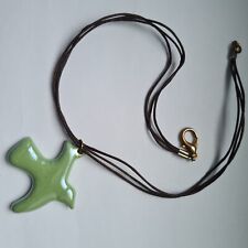 Collier Pendentif Colombe Vert