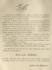 MARIE JULIE ROBERT Ducrot