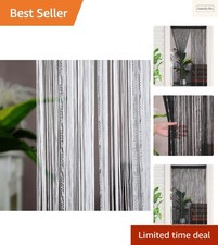 Rideau en Perles Scintillantes