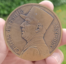 Médaille Charles de Gaulle édité souscripteur collection de Gaulle
