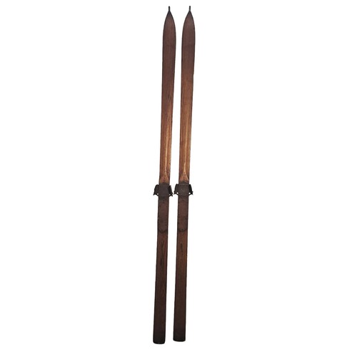 Paire ski alpins bois - paire, de
