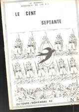 CENT SEPTANTE JOURNAL DU 170 è REGIMENT D INFANTERIE N° 50 1983 épinal militaria