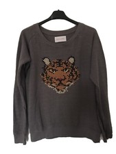 sweat LÉON & HARPER tigre brodé -  T. S / 36 gris Sweater