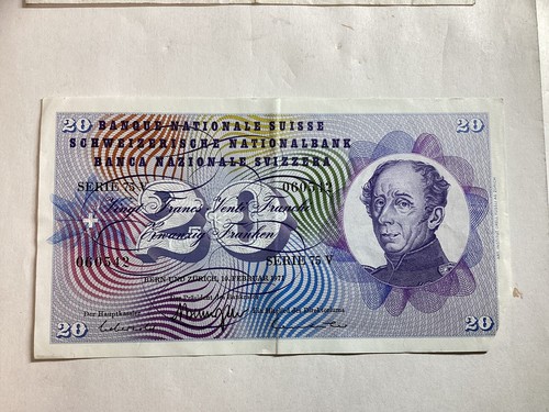 Billet francs suisse 1971 - 20,