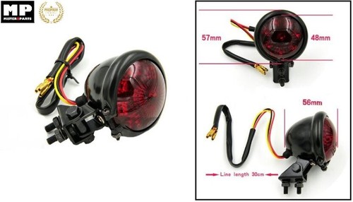 Feu leds arrière rond - feu, moto