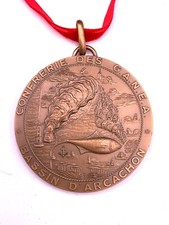 Médaille bronze confrérie GANEA Huîtres et poissons Bassin Arcachon Bronze medal