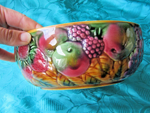 Saladier fruit barbotine - fruit,