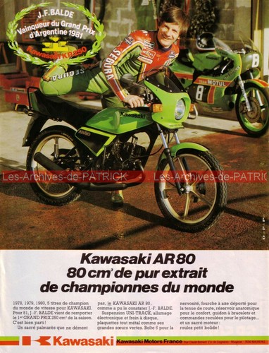 Publicité kawasaki 80 - publicité, ar