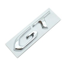 Logo Emblème GT Argent Chrome