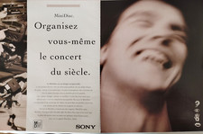SONY  vintage MiniDisc player MD Print Ad !!" RECORDER - Sharp  "