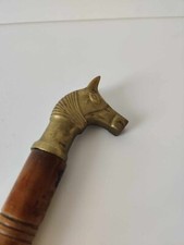 Manche de canne vintage tête de cheval 