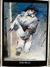 Affiche d'art BD - ENKI BILAL - AIMONS-NOUS NOUS AIMER - Dim 45.2cm x 64cm