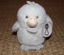 Doudou poussin hochet blanc et