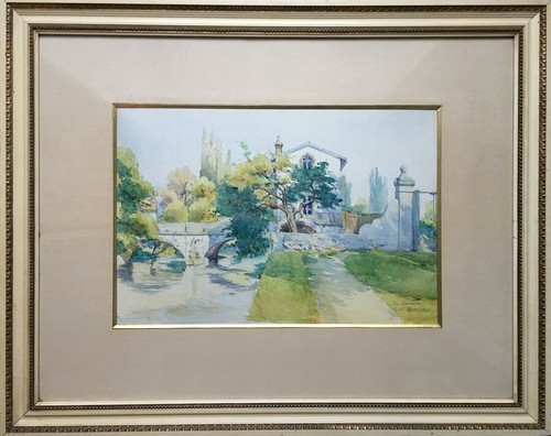 Tableau aquarelle le - aquarelle, parc