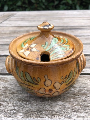 Ancien pot ansé - ansé, terre