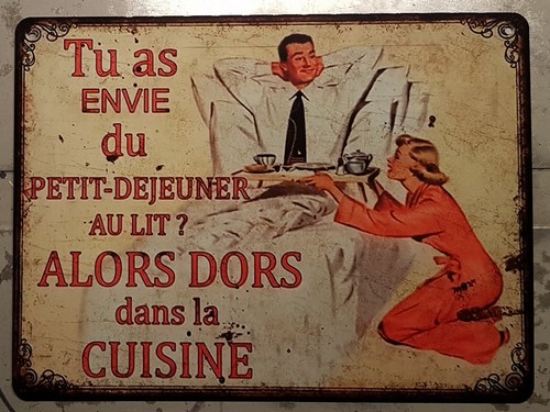 Plaque métal vintage