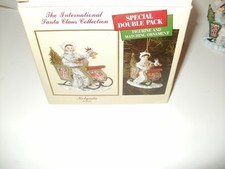 International Santa Claus Kolyada Russia Figurine and Matching Ornament