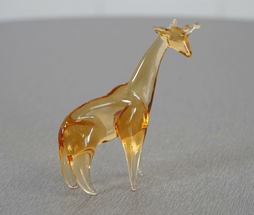 Figurine girafe verre de - figurine, en
