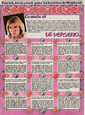 PATRICK JUVET =   Coupure de presse horoscope 1 PAGE 1974 / CLIPPING