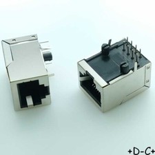 Embase blindée coudée RJ45 femelle 8P8C (lot de 2)