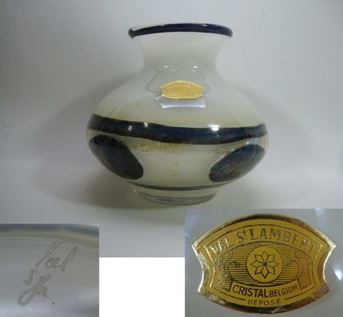 Vase verre cristal val st - en,