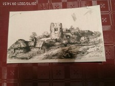 REMBRANDT eau forte "paysage