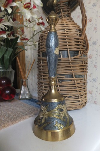 Brass enameled long handled - brass,