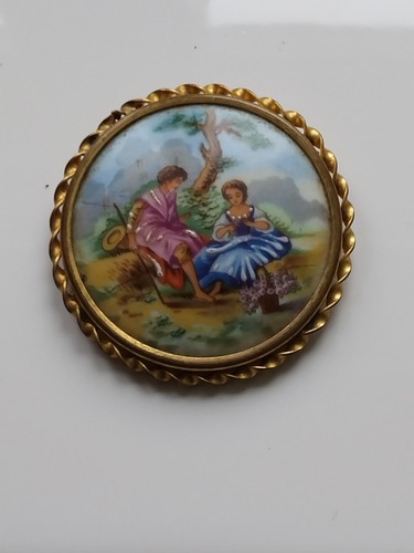 Broche limoges france bijou - broche,
