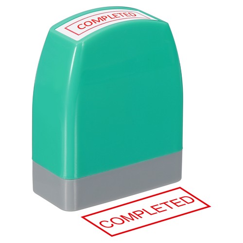 Tampon completed notice - tampon, "completed