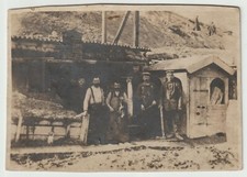 carte photo allemande découpée abri passe partout hache