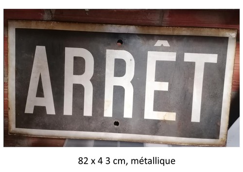 Sncf plaque arrêt x - sncf,, 43