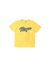 T-Shirt MSGM De Bébé Fille, Coton, avec Logo ,Couleur Jaune, Modèle 022136 020
