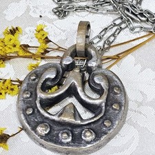 Collier Vintage Artiste Yvonne Tindas École De Line Vautrin 50's 60's Brutaliste