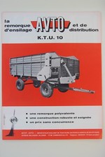 prospectus remorque ensilage AVTO K.T.U. 10 matériel agricole tracteur brochure