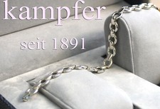 Véritable Argent Bracelet Plat 19 Cm 925 Argent Sterling Environ 12 Grammes