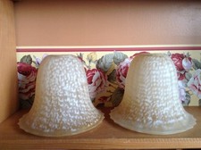 Pair of vintage frosted Yellow