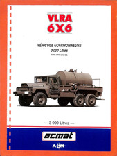 ACMAT ALM / VÉHICULE GOUDRONNEUSE VLRA 6X6 / DOCUMENT