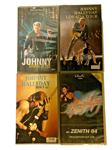 Cassettes vhs hallyday - 4,