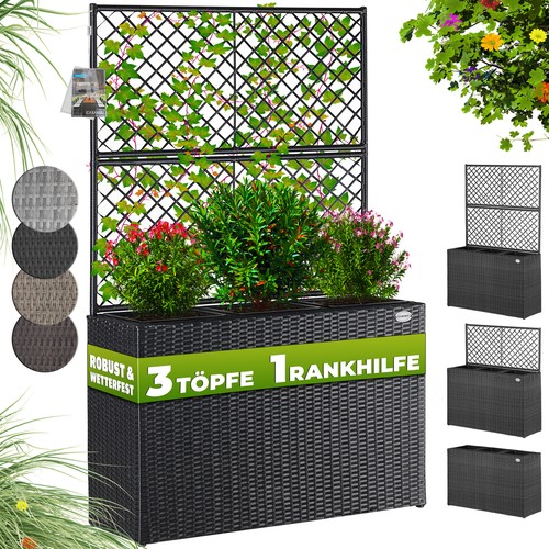 Jardinière polyrotin avec - jardinière,