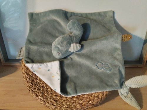 Doudou plat sally baleine - sally,