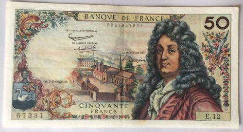 France billet francs racine - france,
