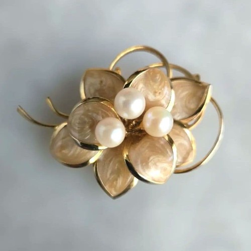 Broche japonaise perles - broche,