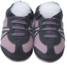 Chaussons en cuir souple