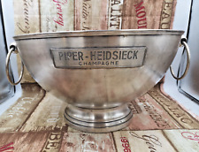 Splendid Champagne PIPER HEIDSIECK Silver Plated Bucket / vasque double magnum