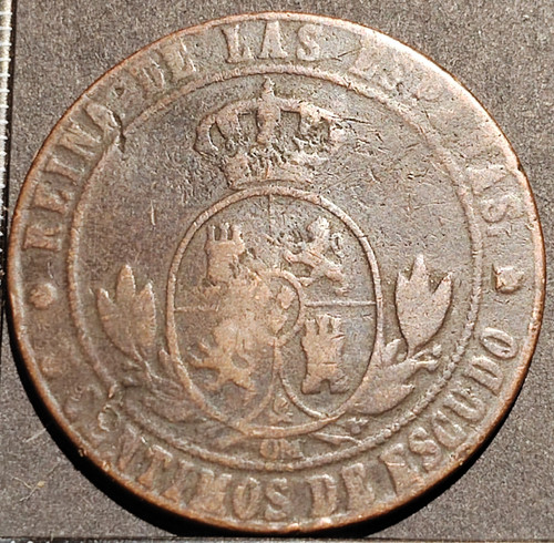 Centimos escudo om 1867 - centimos, de