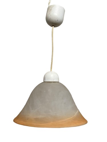 Ancien lustre tulipe pâte - lustre, de