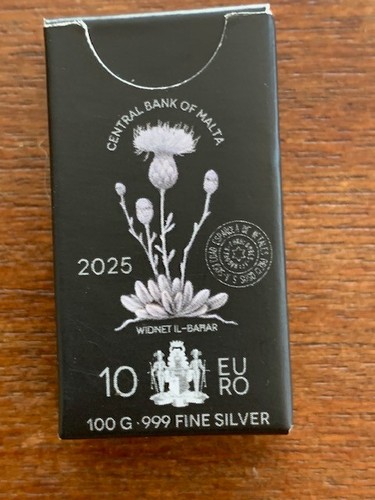 Lingot argent 100 - grs, malte