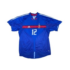 Maillot football vintage Equipe de France domicile #12 Henry saison 2004-2005