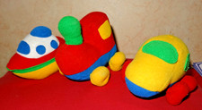 Lot 3 Peluches - Bateau - Locomotive - Voiture