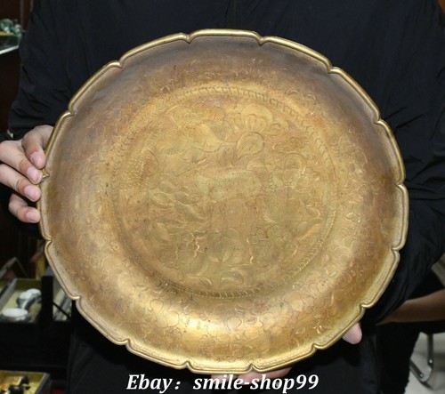 Old chinese pure bronze - 14.5'',